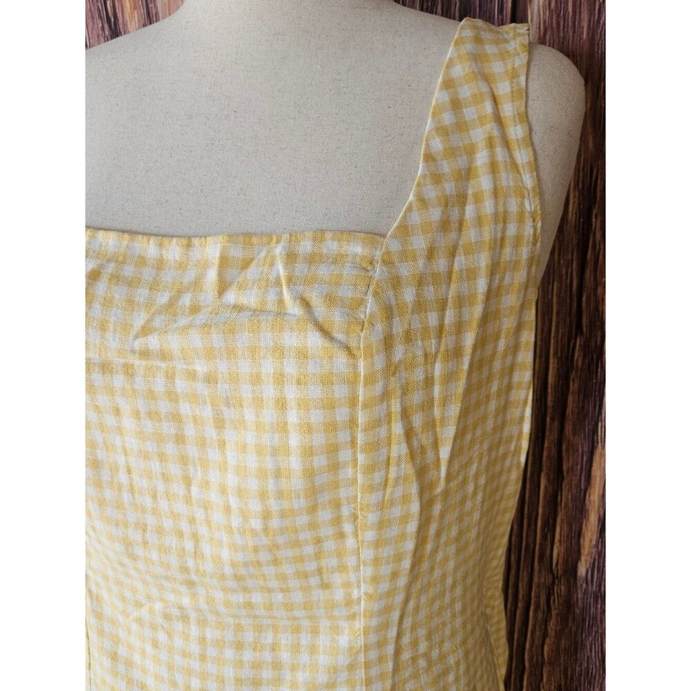 NWT Old Navy Linen Blend Gingham Mini Dress Plus Size 2X - Picture 3 of 10